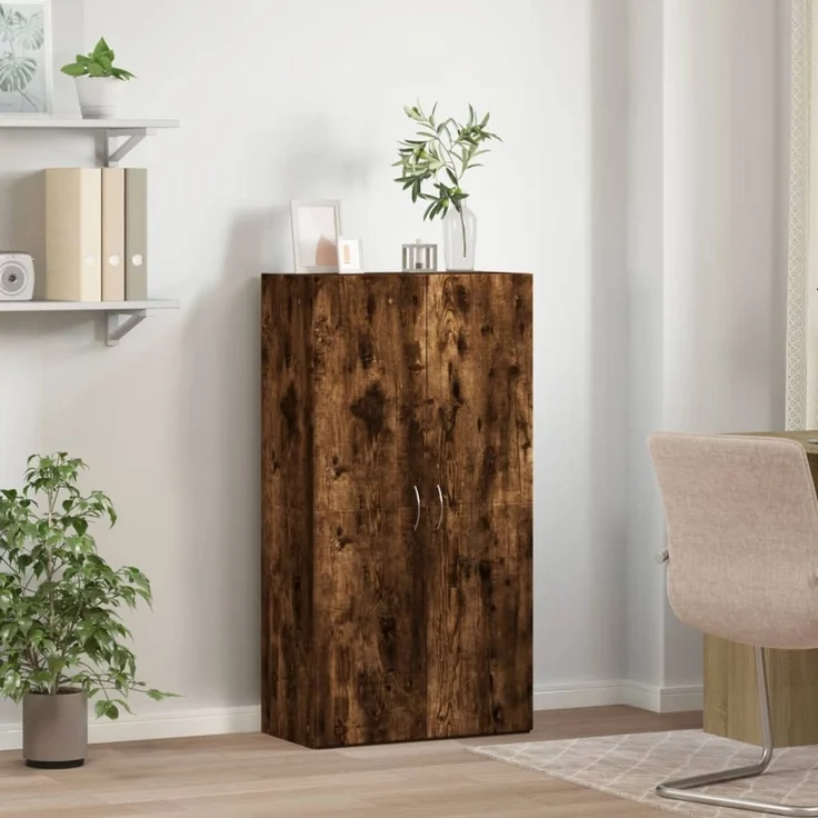 vidaXL Aktenschrank Räuchereiche 60x32x115 cm Holzwerkstoff 840776 – Bild 3