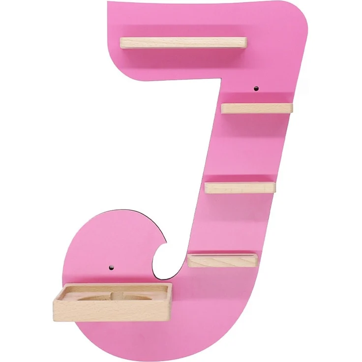 VCM Wandregal BOARTI Buchstabe 920868 Pink H. 47 x B. 32 x T. 19 cm – Bild 4