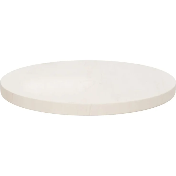 vidaXL Tischplatte Weiß Ø40x2,5 cm Massivholz Kiefer 813652