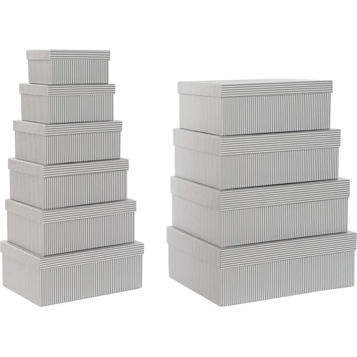 DKD Home Decor Organizer-Set, stapelbar, Standard