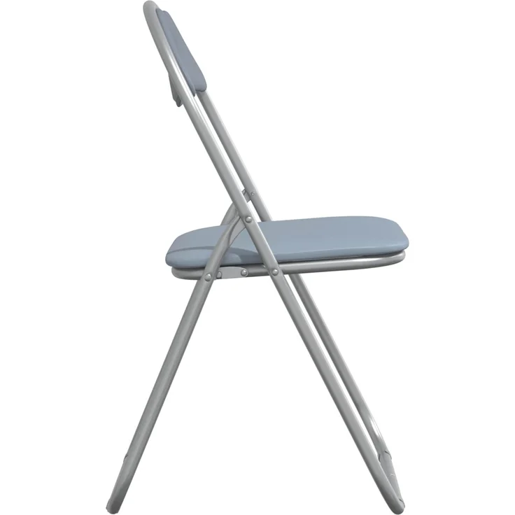 vidaXL Klappstuhl 8 pcs Grau 48 x 43,5 x 81 cm Kunstleder 42029052 – Bild 6