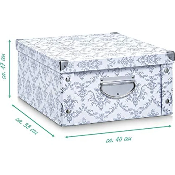 Zeller Aufbewahrungsbox vintage 19,2 l - 33,0 x 40,0 x 17,0 cm weiß, vintage – Bild 3