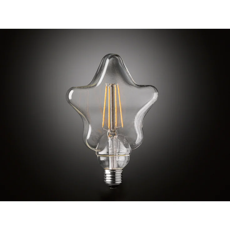 E27 Filament LED Stern - 4 Watt, 300 Lumen, warmweiß - nicht dimmbar – Bild 4