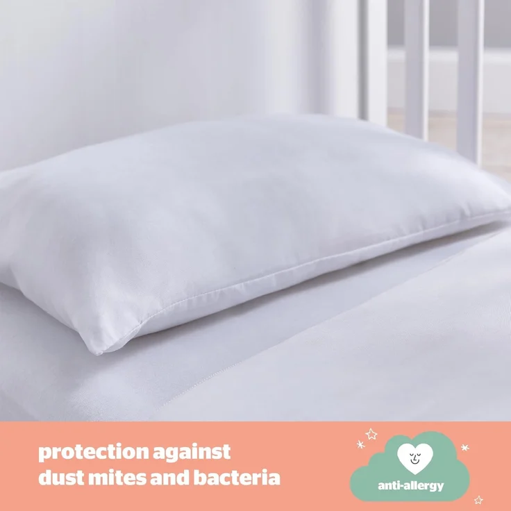 Silentnight Safe Nights 442367GE Kinderbettkissen, antiallergen, für Kinder, Neugeborene, Babys, hypoallergen, maschinenwaschbar, Babyparty, Geschenk, Weiß, 1 Kissen – Bild 5