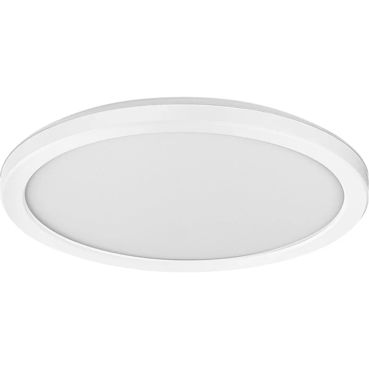 Osram ORBIS Ultra Slim Deckenleuchte 235mm, weiß, 15W, 1640lm, homogenes, warmweißes Licht (3000K) + Hintergrundlicht, dreistufige Dimmbarkeit über Wandschalter, ultraflach, Schutzklasse IP20 – Bild 1