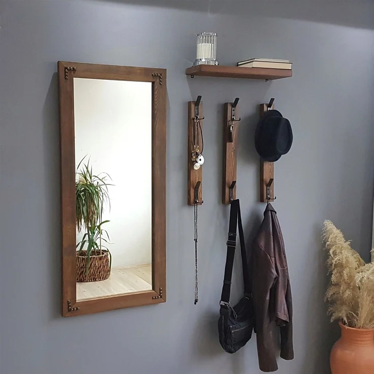 Skye Decor 'V109' Garderobe, Walnuss, 50 x 110 cm – Bild 8