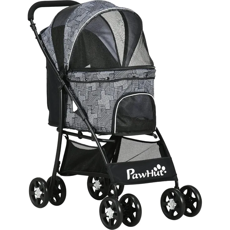 PawHut Hundebuggy Hundewagen, klappbar, 1 Korb, 1 Kissen, (1-tlg), Hundebuggy