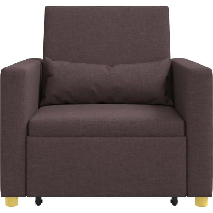 vidaXL Ausziehbare Schlafcouch Einzel Dunkelbraun 90 x 165 x 87 cm 42002688 – Bild 4