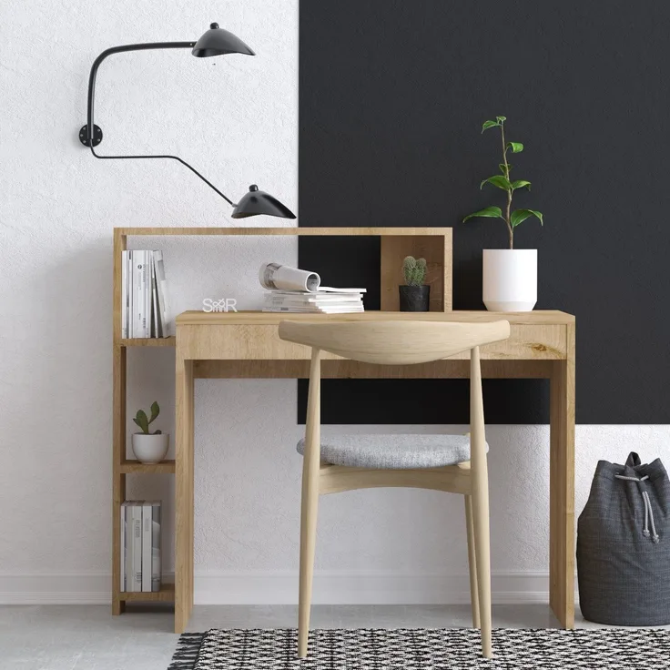 Skye Decor 'Uma' Schreibtisch, Eiche, 95 x 117 x 45 cm