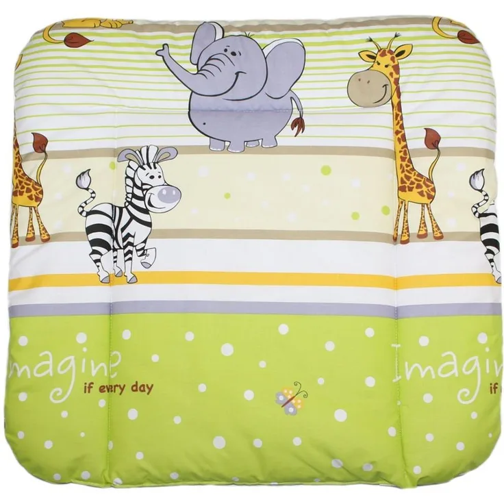 Baby Auflage Wickelauflage - SAFARI GRÜN - 70x50 cm 70x70 cm 70x85 cm Wickeltischauflage 70x50 cm 70x85 cm