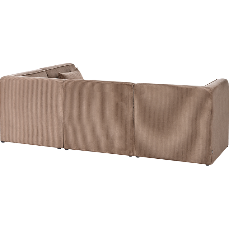 Modul Ecksofa 4-Sitzer LEMVIG Cord Sandbeige linksseitig – Bild 5