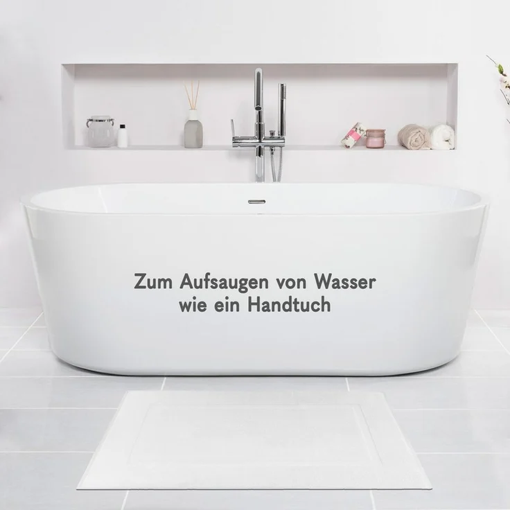 Hammetex Badematte 2er Set 51x86 cm, 100% Baumwolle Frottee, 900 GSM – Bild 2