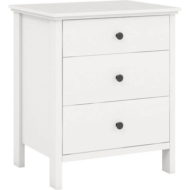 COSTWAY Nachttisch (1-St), Nachtkommode, mit 3 Schubladen, 56x45x66cm – Bild 4