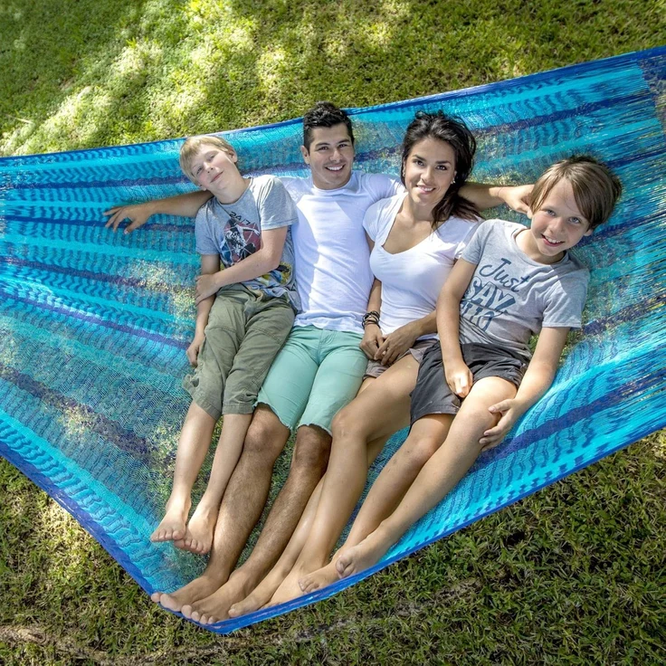 MacaMex Family Hängematte Caribe plus blau MA-00247 – Bild 8