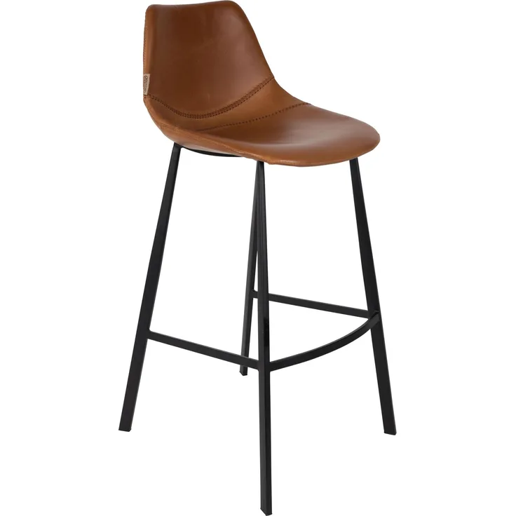 Barhocker FRANKY Kunstleder Vintage braun von DutchBone