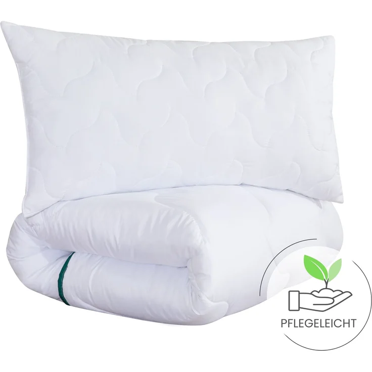 Bettdecken- & Kissen-Set 2-teilig (135 × 200 cm / 40 × 80 cm)