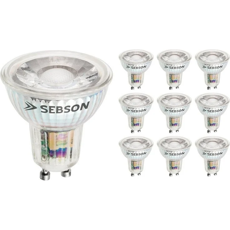 SEBSON LED-Leuchtmittel GU10 LED Lampe 5W warmweiß 380lm 3000K 230V Leuchtmittel - 10er Pack – Bild 5