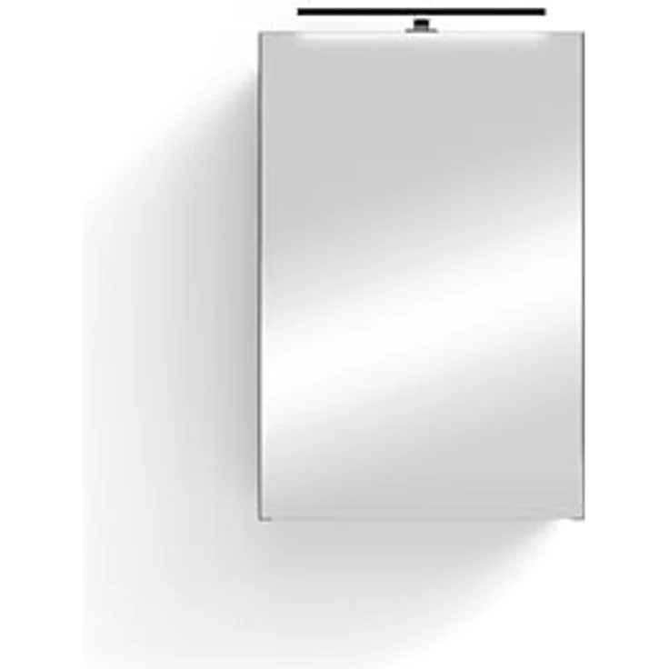 byLIVING Spiegelschrank Spree/Korpus matt anthrazit mit Spiegeltüren/Hängeschrank mit Soft-Close-Funktion/Inkl. LED-Beleuchtung/Badschrank mit Stecker- und Schalterdose/B 40, H 60, T 20 cm – Bild 4