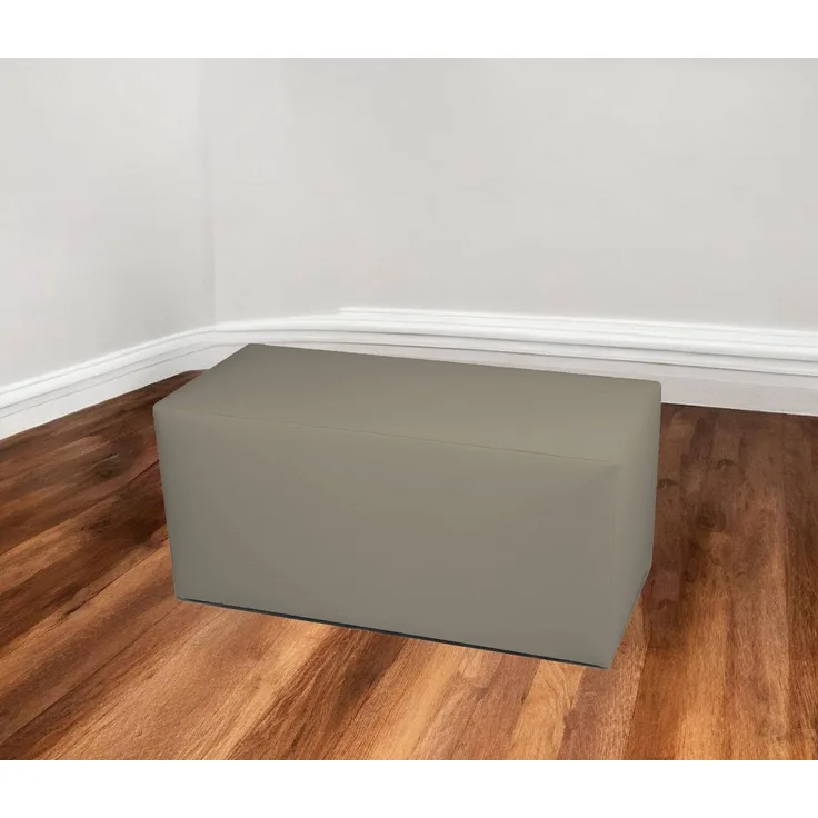 Talamo Italia - Pouf Aceto, Mehrzwecksessel, Sitzsack, Hockerhocker, Made in Italy, 40x90 h42 cm, Taube