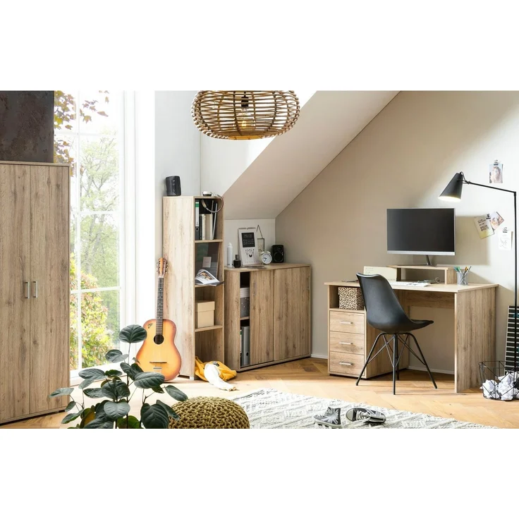 welltime Aktenschrank Baku Stauraumschrank, 65x163 cm, Türen mit Soft-Close-Funktion – Bild 2