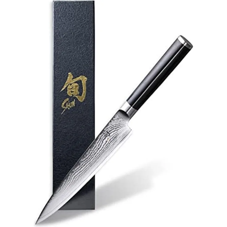 Kai Shun Classic Allzweckmesser, Messer, Gemüsemesser, Damastmesser, Linkshand, 15 cm, DM-0701L