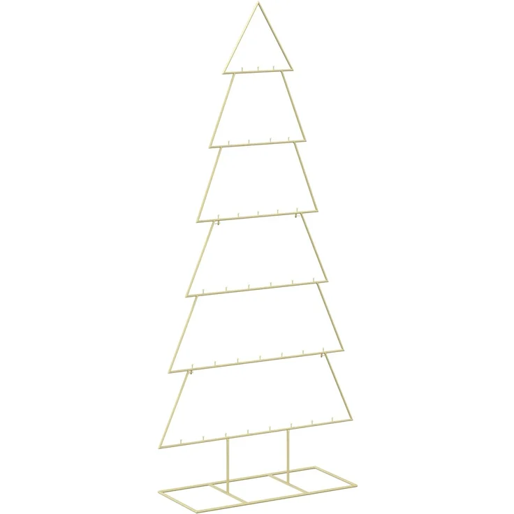 vidaXL Metall Weihnachtsbaum KUOPIO 180 cm Stahl Gold 42053820 – Bild 2