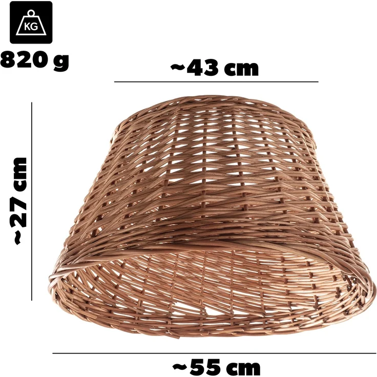 KADAX Naturgeflechtabdeckung Aliano 55 cm für Weihnachtsbaumständer – Bild 2