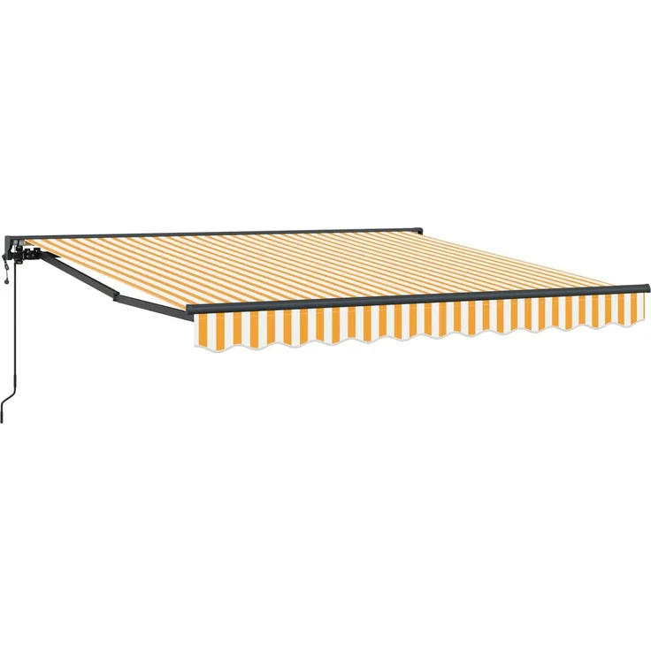 vidaXL Markisenrahmen Gelb und Weiß 350 x 250 cm 3330216 – Bild 1