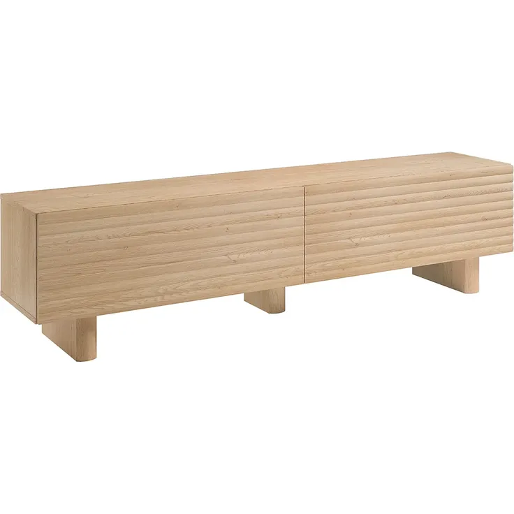 Vente-unique - LUDIMA TV Möbel Holz, Platte Beige - B 36,8 cm x H 46,1 cm x L 180 cm – Bild 3