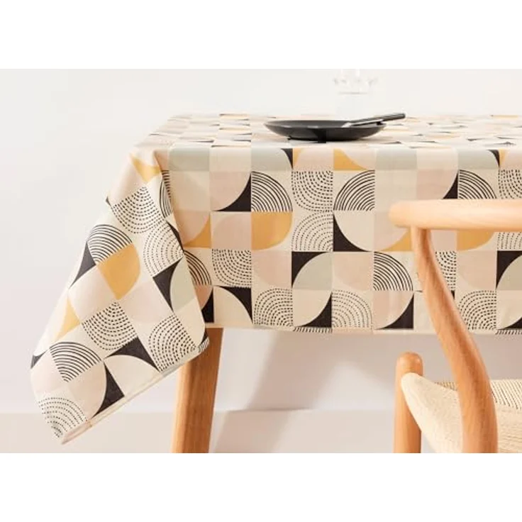 Belum Tischdecke, XL, 200x140 cm, schmutzabweisend, 100% Baumwolle, ohne Wachstuch, Tischdecke mit Baumwolle, wasserdichte Tischdecke, schmutzabweisend, flüssigkeitsabweisend – Bild 2