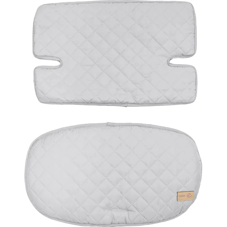 roba Sitzverkleinerer 'roba Style' - 2-teiliges Sitzkissen für Treppenhochstühle - Hellgrau