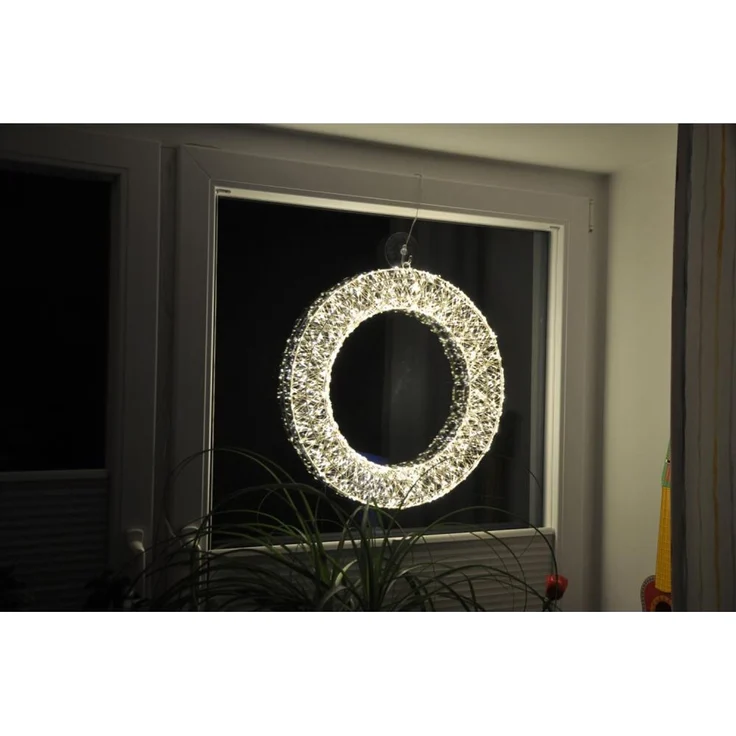 LED Lichterkranz Ø 50 cm mit 1440 Mikro LEDs | Timerfunktion 6/18 Std. | Metallkranz IP44 Netzbetrieb | für Innen & Außen | 6er Set Weihnachtsdeko