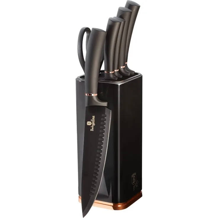 Berlinger Haus Berlinger Haus Messersatz 7 Elemente Black Rose Gold BH2422