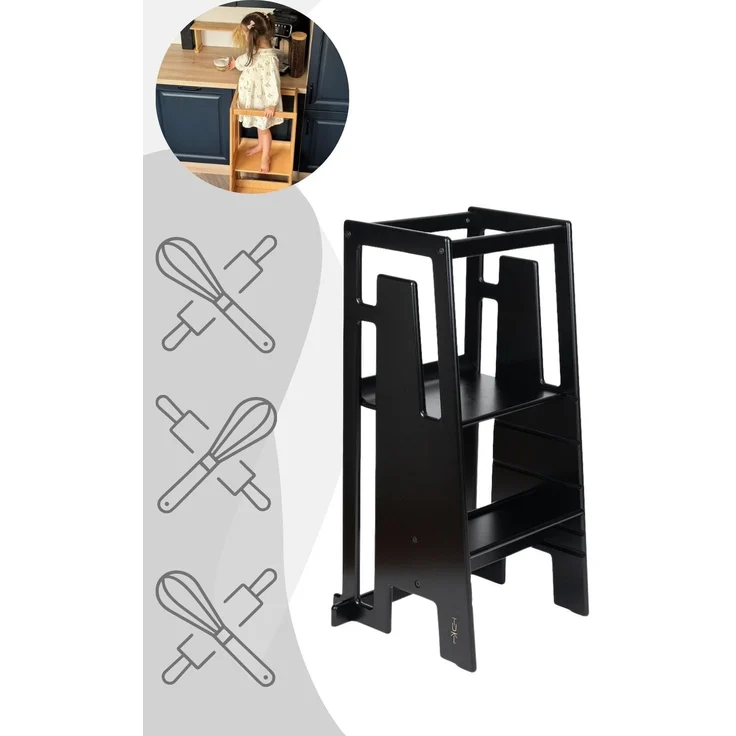 Tuki Lernturm (Entdeckerturm) ab ca. 12 Monaten (Modell 2026) Black – Bild 2