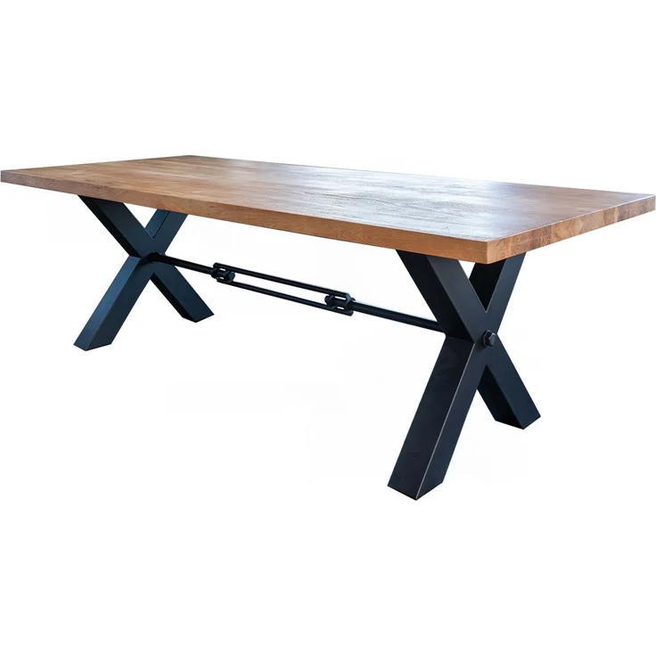 KAWOLA Esstisch PALO Akazie massiv Gerade Kante 280x100cm – Bild 3