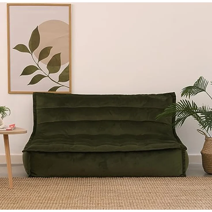 icon Sitzsack Sofa XXL aus Samt „Kota", 100x140x72cm, Made in Germany, für Erwachsene, XXL Sitzsack – Bild 5