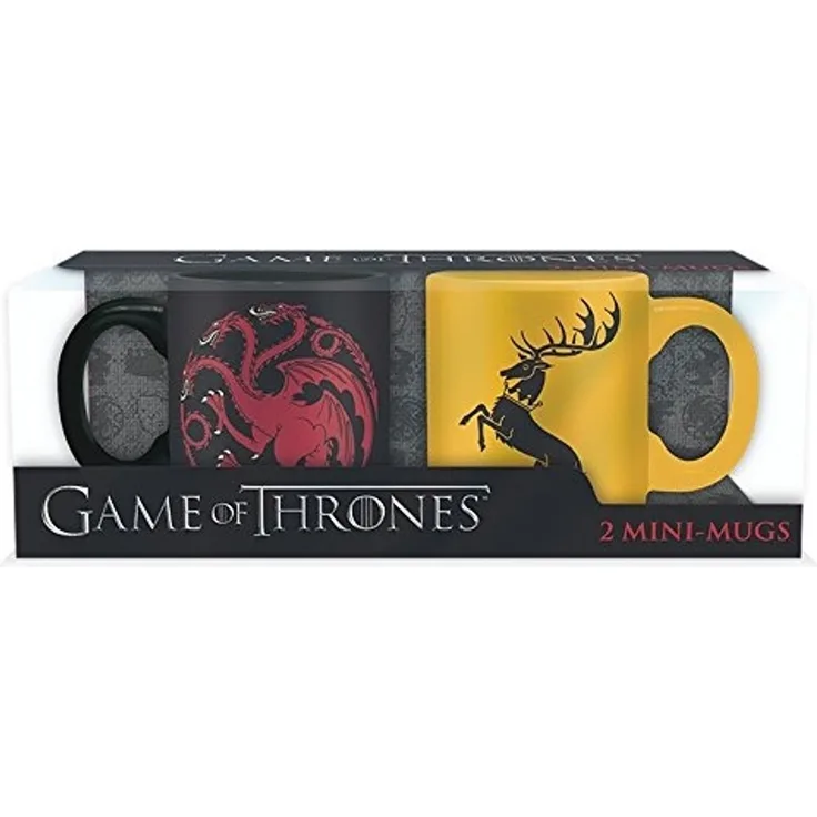 AbyStyle abymug226 Game of Thrones Set 2 mini mug Targaryen and Baratheon, Keramik, Multicolour