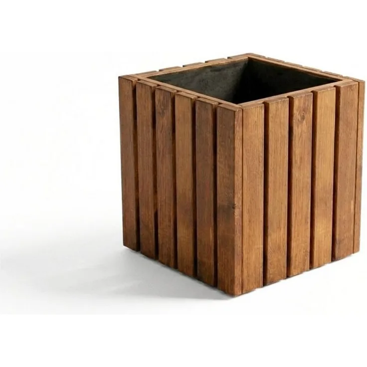 Mega-Holz Pflanzkübel Pflanzkübel Holz TAVO35 - Kiefer Blumenkasten für außen, massiv groß, 34/64/99/116x37x35 cm (BxTxH), Imprägniert, stabil