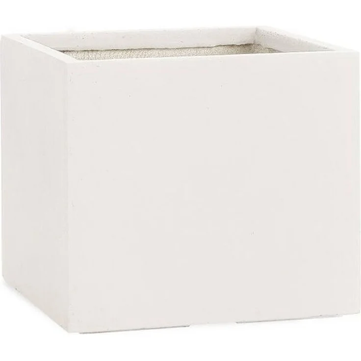 Pflanzwerk® Pflanzkübel CUBE Premium Fiberglas Blumenkübel Frostbeständig mit Lotus-Effekt, Lotus-Effekt - Handgefertigt - Eckig - Frostbeständig – Bild 1