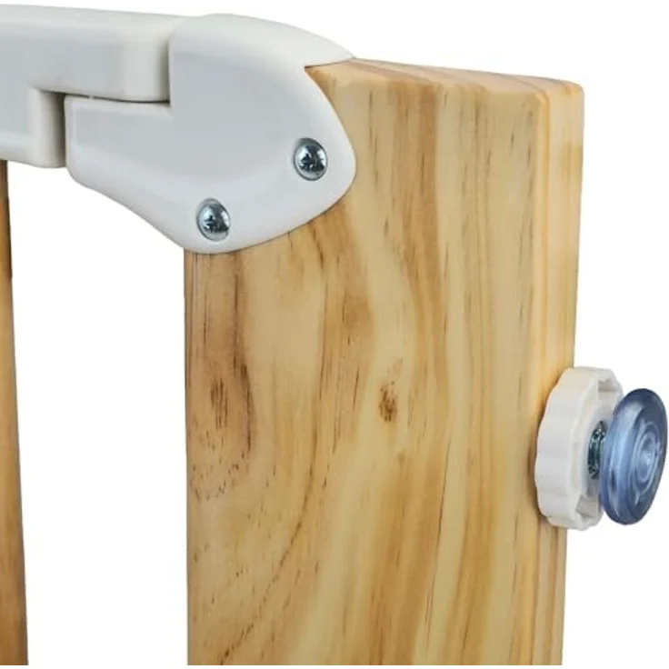 Absperrgitter Treppenschutzgitter Echtholz für 75-85cm Durchgang 77cm Hoch – Bild 5