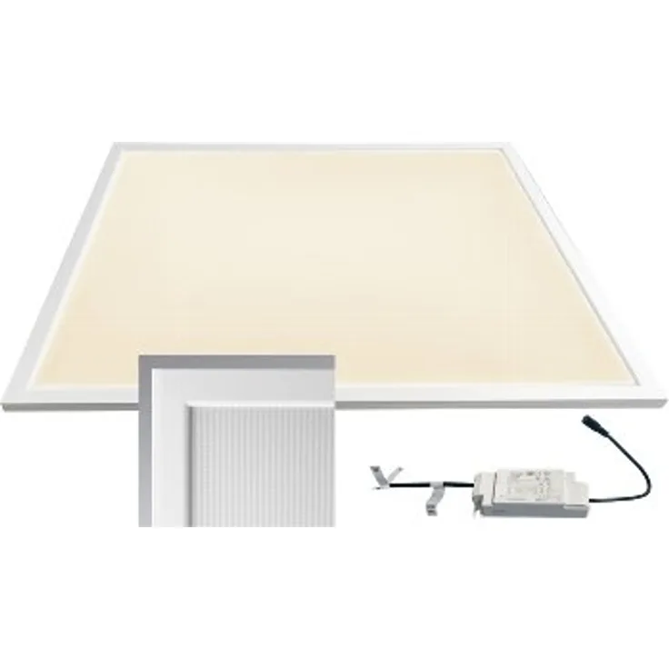 LED Lichtpanel "CTP-62 Office" warm 62x62cm, 3000K, 40W, 3750lm, UGR16