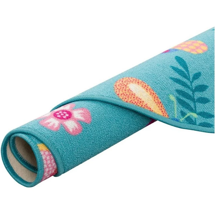 Snapstyle Kinderteppich Kinder Spiel Teppich Schmetterling Rund, Rund, Höhe: 4 mm – Bild 2