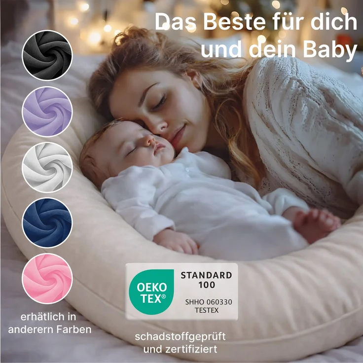 ELONEO Seitenschläferkissen XXL - Multifunktionskissen mit Bezug, formstabil, druckentlastend, bequem – Bild 5