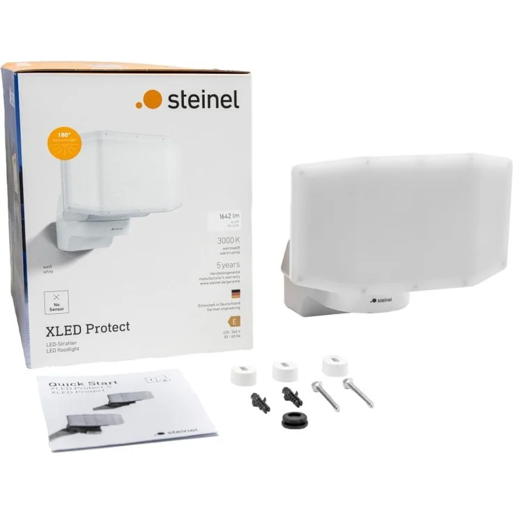 Steinel LED Strahler XLED Protect, LED Panel voll schwenkbar, weiß, Ohne Bewegungsmelder – Bild 3