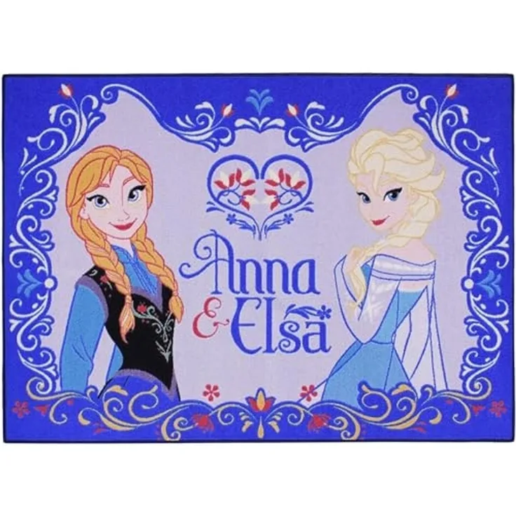 Frozen / Eiskönigin Spielteppich Anna & Elsa 95x133 cm
