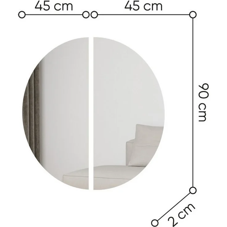Compleo Kommode + Spiegel, Garderobenmöbelset/ Schlafzimmer im Modern Design – Bild 3