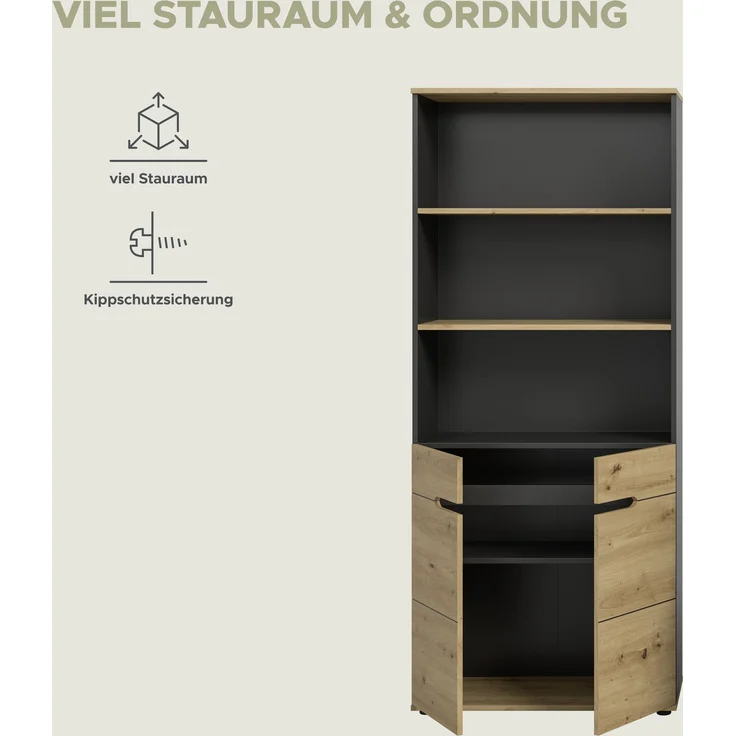 Canu Aktenregal in Artisan Nachbildung – Bild 9