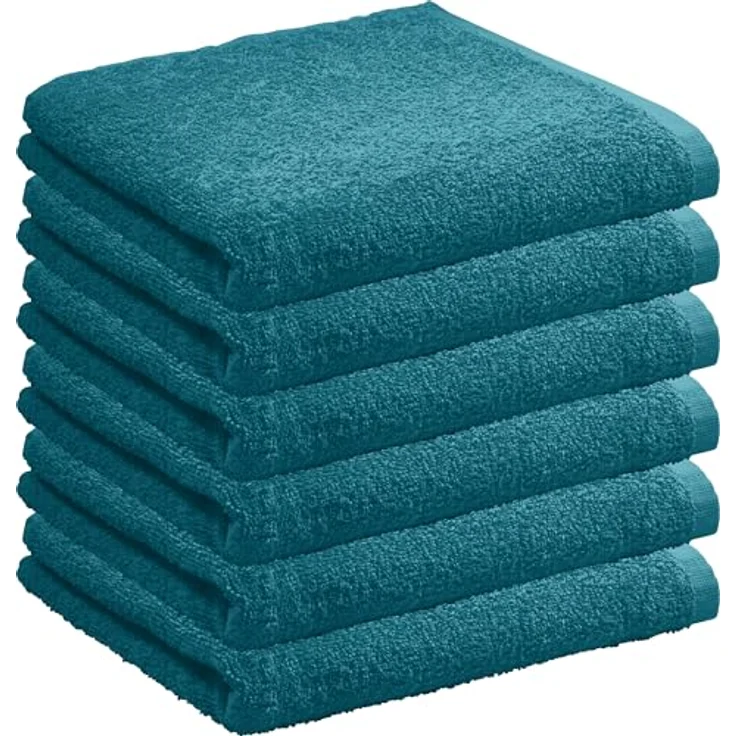 REDBEST Handtuch Handtuch "Oceanside" 6er-Pack, Frottier, Walk-Frottier Uni – Bild 2