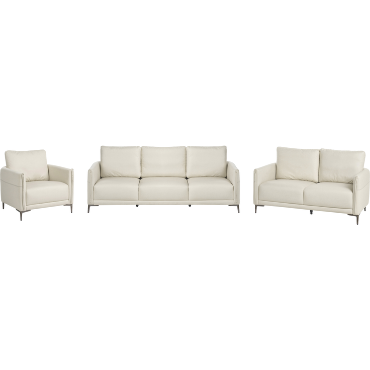 Sofa Set 6-Sitzer CILENS Stoff Hellbeige