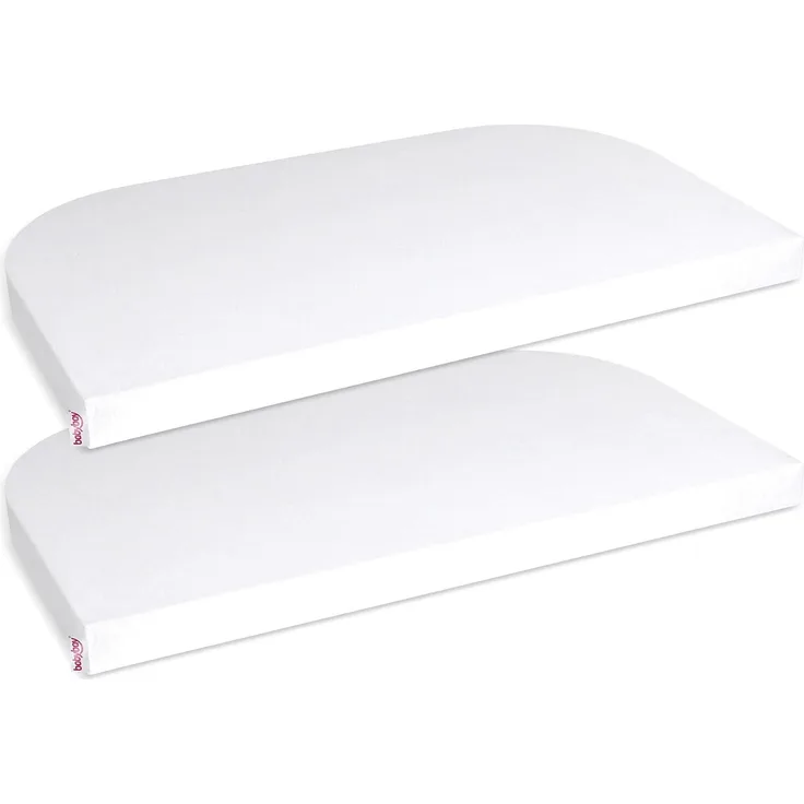 Babybay Jersey Spannbettlaken 2-er Pack, weiß für Babybay Maxi, Mini, Midi, Boxspring und Trend